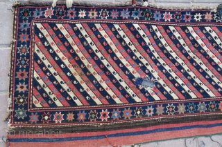 Shahsawen Panel wonderful colors and very nice condition all original it has one small hole but if you want we can repair with old wool and size 94x47 cm Circa 1880  