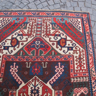 Antique Caucasian Kasem Ushak Rug Circa 1910                          