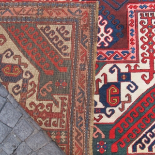 Antique Caucasian Kasem Ushak Rug Circa 1910                          