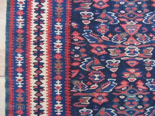 Antique Seneh kilim very nice colors and very nice condition Sirca 1900 or 1910                   