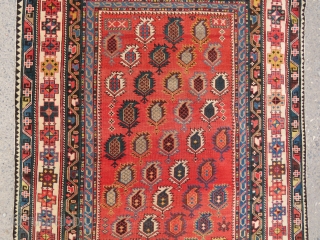 Caucasian Shirvan very nice colors and very good condition all original size: 1,95x1,26 cm Circa 1910                 