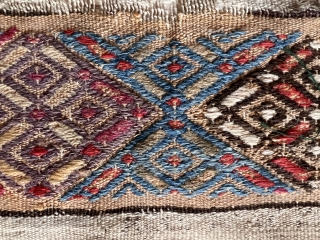 Antique Central anatolian kilim Jajim very nice colors and nice condition all original circa 1860-1870                  