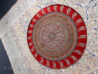 Antique Persian RASHT 4’11”x4’11” feet ( 1,50x1,50 cm ) circular nice colors Old Decorative wiss rug 8’9”x12’5” feet ( 2,65x3,80 cm ) nice colors and nice conditions all original AVAILABLE if need  ...