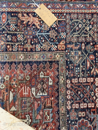 Antique Karaja Rug 4’4”x6’1” feet ( 1,35x1,87 cm ) very nice colors large border and nice conditions all original AVAILABLE if need any more information please contact DM - E-mail  sahcarpets@gmail.com  ...