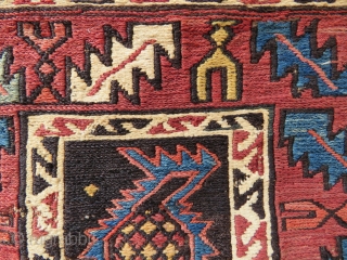 Caucassian Shirvan bag face wonderful colors and nice condition all original Circa 1900                    