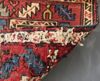 Caucassian Shirvan bag face wonderful colors and nice condition all original Circa 1900                    