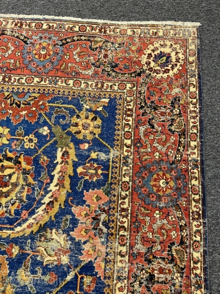 Old Decorative Tabriz Rug 9’2”x11’10” feet ( 2,80x3,58 cm ) nice colors and nice conditions all original AVAILABLE if need any more information please contact DM - E-mail  sahcarpets@gmail.com    ...