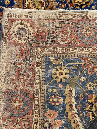 Old Decorative Tabriz Rug 9’2”x11’10” feet ( 2,80x3,58 cm ) nice colors and nice conditions all original AVAILABLE if need any more information please contact DM - E-mail  sahcarpets@gmail.com    ...