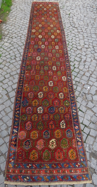 Wonderful Persian Runner excellent condition all original size 4,90 x 0,95 cm  Circa 1900                  