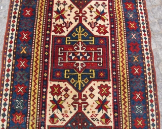 Caucasian Fakhrolo Kasak rug all original wonderful colors and excellent condition  Circa 1880                   