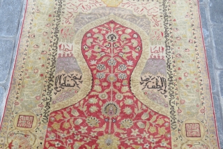 Antique Topkapi design Kaysery rug very nice conditiom all original  Circa 1900                    