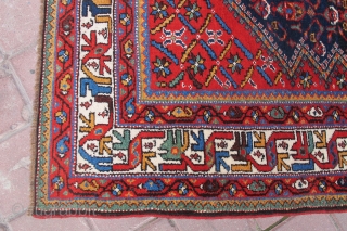 Antique Malayer carpet 19. century very nice condition , wonderful colours size: 1,40 X 1,96 cm                 