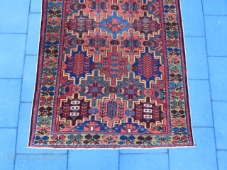 Antique Bahtiar rug very nice colors and nice condition all original size 2,03x1,30 cm 6'6''x4'3'' feet Circa 1900               