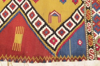 Antique Manastir Kilim wonderful colors and excellent condition all original size 1.10x70 cm circa 1890-1900                  