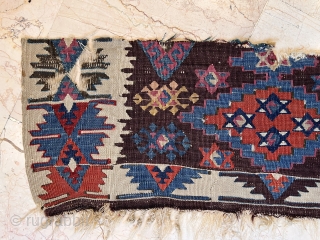 Antique Adana kilim fragment very nice colors all original AVAILABLE if need any more information please contact DM - E-mail  sahcarpets@gmail.com  
Thank you very much #ottomanneo 
 #kubarugs
#mutedcolor 
#antiqueruglove
#antiquerugshop
#antiquecarpet
#antiquecarpets
#silkrug #vintagerug  ...