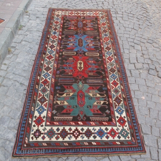SOLD THANKS Caucasian Antique Talish aria Rug very nice colors and excellent condition all orginal Circa 1900 Wool & Wool             