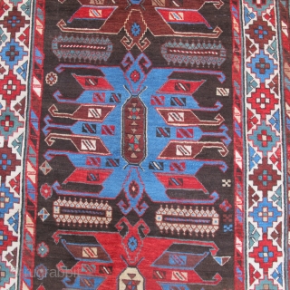 SOLD THANKS Caucasian Antique Talish aria Rug very nice colors and excellent condition all orginal Circa 1900 Wool & Wool             