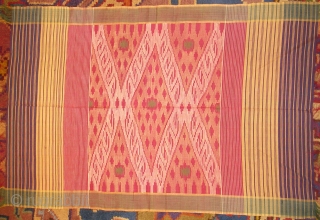Antique Syrian Textile wonderful colours and excellent condition silk and linen size: 130 X 88 cm (2''9 X 4''3 foot ) Circa 1890 or 1900        