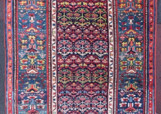 Antique Bitchar runner wonderful colors and amazin wool all original size 5,30x1,06 cm Circa 1890-1900                  
