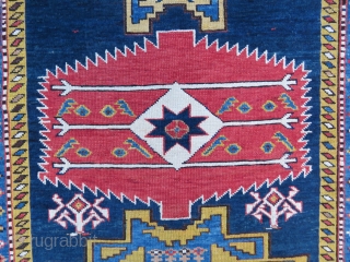 Caucassian Shirvan sahnasar rug wonderful colors and excellent condition all original size 2,33x1,25 cm Circa 1890-1900                 