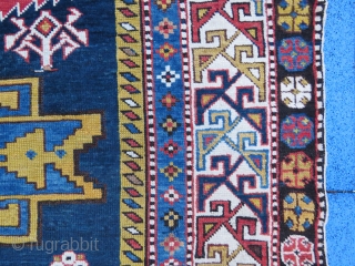 Caucassian Shirvan sahnasar rug wonderful colors and excellent condition all original size 2,33x1,25 cm Circa 1890-1900                 