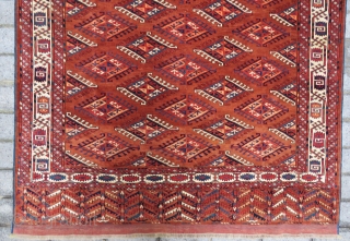 Turkoman Main Tyrnak GUL carpet wonderful colors and excellent condition all original , full pile  and very nice kilms two head size 3,23 x 1,90 cm and Circa 1900   