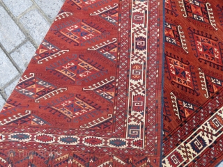 Turkoman Main Tyrnak GUL carpet wonderful colors and excellent condition all original , full pile  and very nice kilms two head size 3,23 x 1,90 cm and Circa 1900   