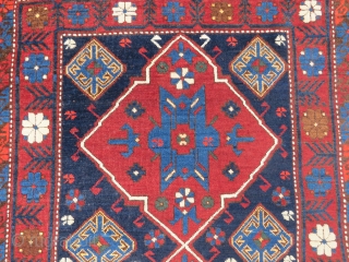 Antique Caucassian kuba shirvan rug very nice colors and all original size 1,96 x 1,22 cm Circa 1910               