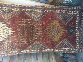 Antique Kurdish Koliai runner 
110x255 cm                           