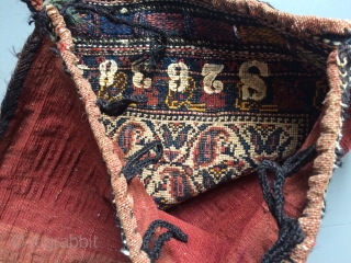 Antique Afshar bag,
50x44 cm
                             