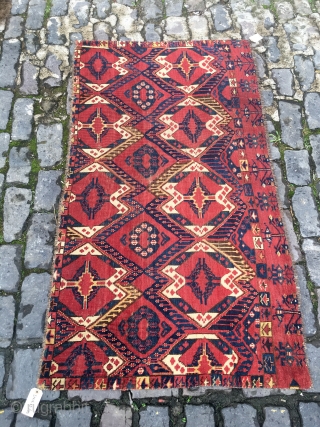 Beshir Chuval with ikat design, great wool and color.                        