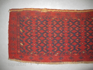 Turkmen-Ersari Torba, Middle 19th century, Graet natural colors, Good condition, Not resored, Size: 105 x 42 cm. 41" x 16.5" inch.            