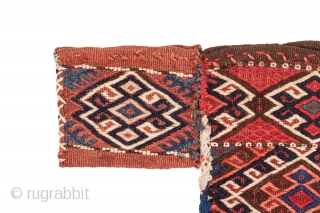 Shahsavan spoon-bag (Ghashoghdan), Circa 1900, Great condition, Good colours, Not restored, Size: 83 x 37 cm. ( 32.7 x 14.6 inch ).           
