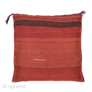 Qashqai Cushion, Late 19th century, Good condition with all natural colors, Not restored, Size: 60 x 60 cm. (24 x 24 inch). www.sadeghmemarian.com          