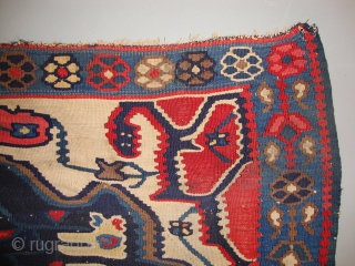 Kilim-Sadjadeh, Bidjar, Size: 165 x 115 cm.                          