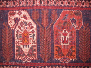 Afshar Chanteh, Early 20th century, Good and original condition, Not restored, Size: 50 x 36 cm. 19.7 x 14.2 inch.             