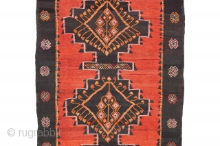 Decorative kilim from Morocco, Early 20th century, Great condition, Not restored, Size: 370 x 150 cm. (145 x 59 inch).             