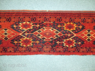 Ersari-Beshir Torba, 19th century, Good condition, Great colors, Size: 143 x 42 cm. 56 x 16.5 inch.                