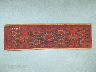 Ersari-Beshir Torba, 19th century, Good condition, Great colors, Size: 143 x 42 cm. 56 x 16.5 inch.                