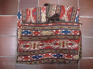 Karabag Beddingbag (Mafrash), Excellent condition, No repair, 19th century, 100 x 50 cm.                    