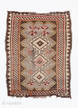 Small Luri Gabbeh, Early 20th century, All natural colours, Not restored, Size: 75 x 58 cm. (29.5 x 23 inch).             