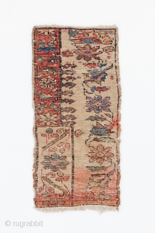 Tafresh Wagireh/sampler (Ornaak), Circa 1900, Good condition, All natural colours, Size: 46 x 22 cm. (18 x 8.5 inch).              