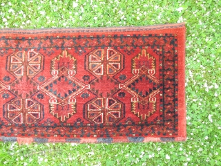 Turkmen Ersari Torba, Circa 1900, Great colors, Size: 155 x 49 cm. 61" x 19.3".                  