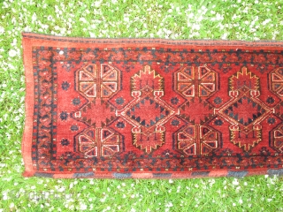 Turkmen Ersari Torba, Circa 1900, Great colors, Size: 155 x 49 cm. 61" x 19.3".                  