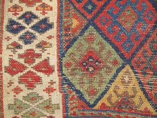 Kurdish Jaff bagface, 19th century, Great colors, Size: 85 x 54 cm. 33.5" x 21.3".                  