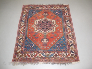 Afshar Rug, Circa 1900, Biautiful & natural colors, Original condition, No repair, Size: 153 x 125 cm.                