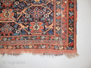 Afshar rug, Late 19th century, Great colors, Good condition (few wear spots), Not restored, Size: 145 x 115 cm. 57" x 45" inch.          