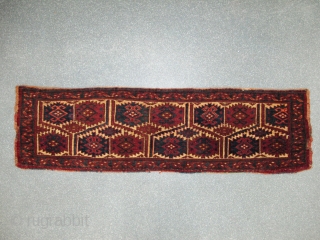 Ersari Torba, Late 19th century, Natural dyes, Original condition, Size: 150 x 42 cm.                   