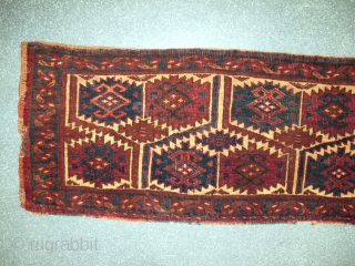 Ersari Torba, Late 19th century, Natural dyes, Original condition, Size: 150 x 42 cm.                   