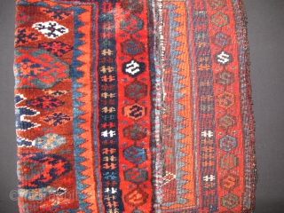 Kurdish Jaff bag-face, Late 19th century, Good pile, Not restored, all natural colors, Size: 60 x 42 cm. 24" x 16.5".            